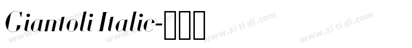 Giantoli Italic字体转换 Giantoli Italic字体转换